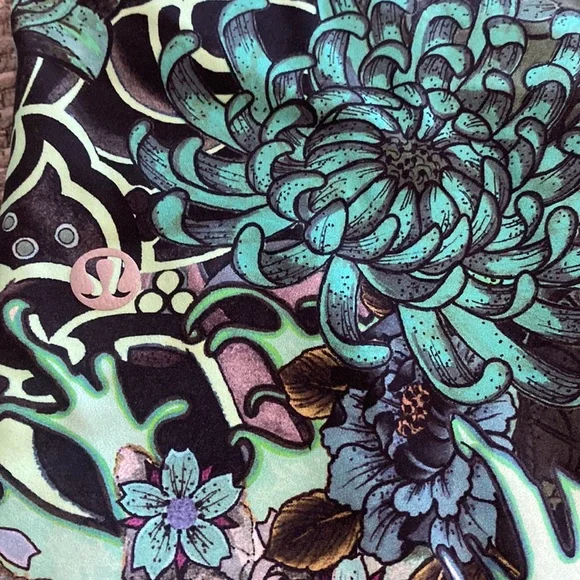 Lululemon Fast & Free 7/8 Tight II 25” Nulux Memoir Multi Green sz6 - Picture 8 of 9